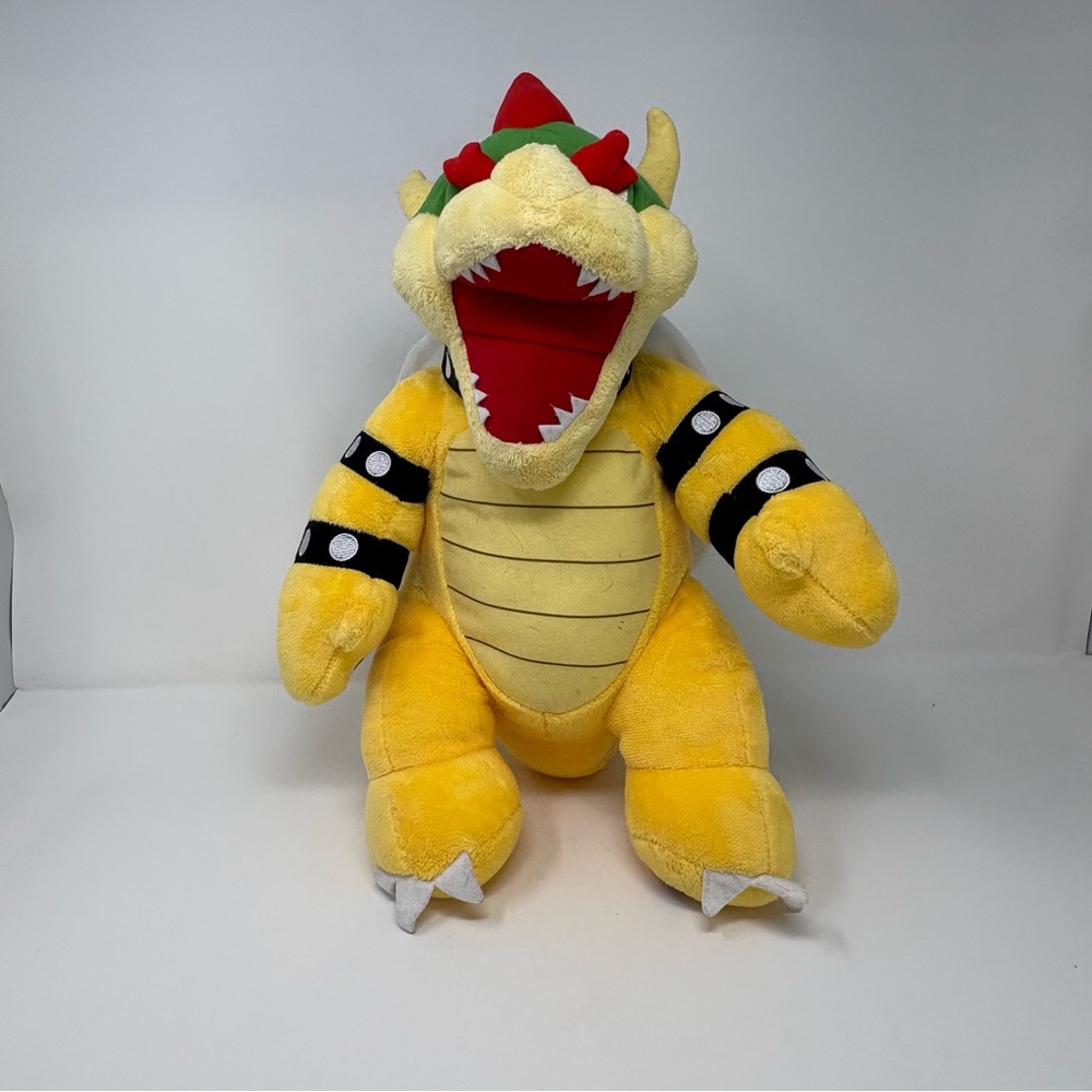 Build A Bear Bowser King Koopa Nintendo Super Mario Stuffed Plush 2021 Logo